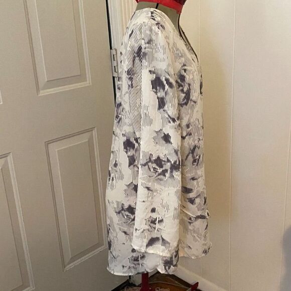 Apt 9 Boho V-Neck long Sleeve High Low Tunic Top Women Size 1X - Picture 3 of 6
